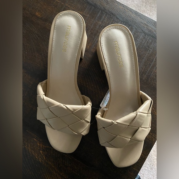 Khloe Square Toe Woven Chunky Block Heel Mule size 8 - Picture 8 of 9